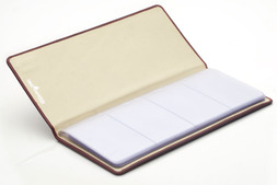 Leather Business card file in Oxford hide