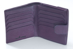 Ladies Purse in Oak grain leather