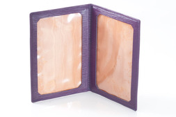 Travel photo frame in Oak grain leather