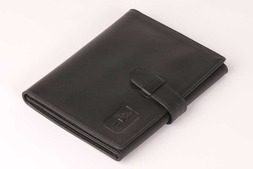 Leather Triple photo frame in Oxford