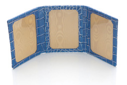Triple Photo Frame in Blue Nile
