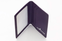 Leather Travel Card Holder in Britannia