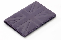Passport holder in Britannia leather