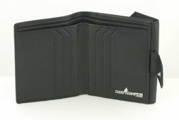 Leather Compact purse in Malvern hide