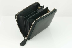 Leather small zip purse in Malvern hide