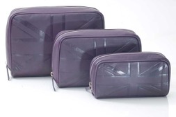 Britannia leather set 3 Cosmetic bags